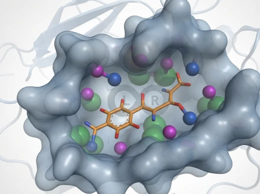 Hybrid pharmacophore unifying ligand and pocket features into a 3D query.