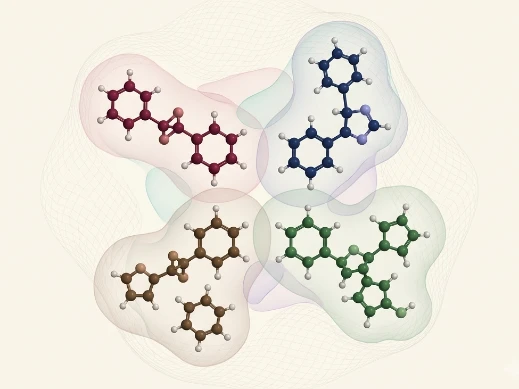 Chemically diverse lead-like compounds representing a curated screening library.