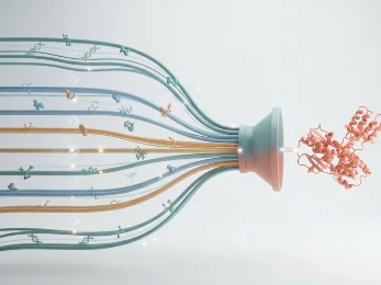 AI-powered literature mining interface extracting drug-target interactions from scientific documents and patent structures.