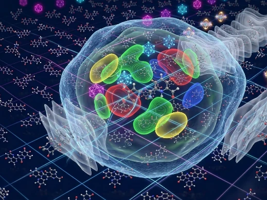 CoMFA 3D-QSAR contour map visualizing steric, electrostatic, and hydrophobic field interactions.