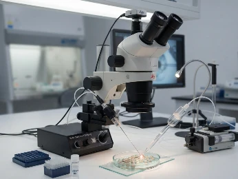 Automated CRISPR microinjection system with embryo array for transgenic model generation.